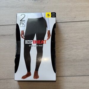 32 Degrees Heat Black Base Layer Pants